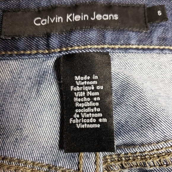 Calvin Klein Size 8 Wide Leg Blue - Picture 9 of 17